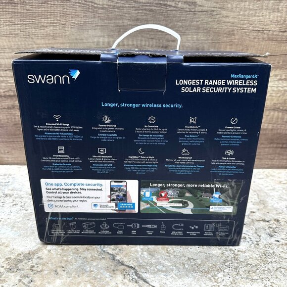 Swann MaxRanger4K Wireless Solar Security Camera System 4K Ultra HD 64GB - Picture 2 of 13